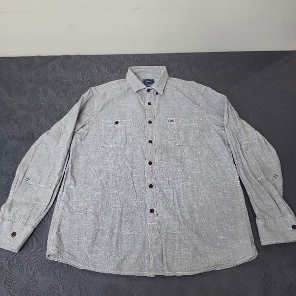 G.H. Bass & Co. Other - G.H. Bass & Co. Button Down Shirt Mens XL Grey Excellent‎ Long Sleeve Workwear